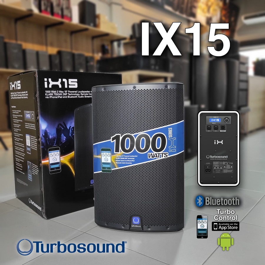 🧇 Turbosound iX15 1000W Altavoz autoamplificado de 15 pulgadas - Audio Pro  Perú
